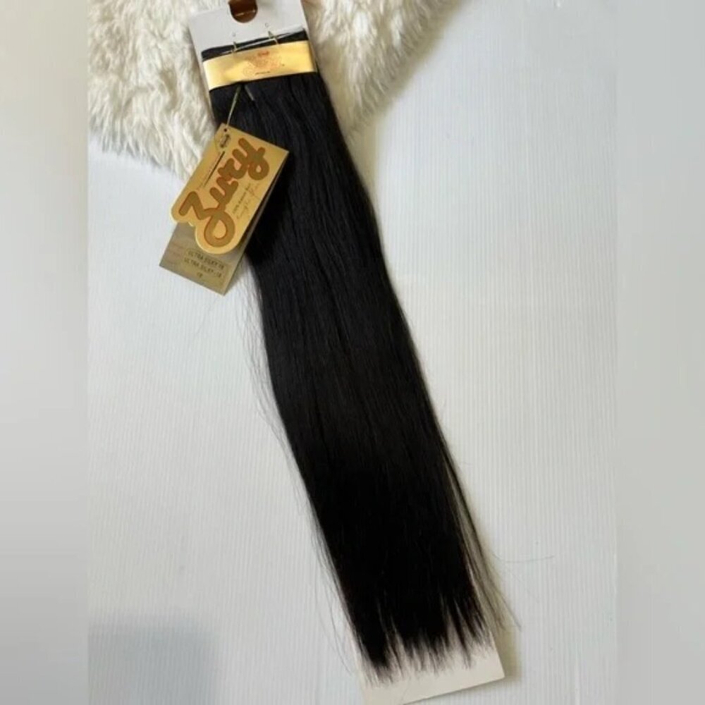 Ultra Silky 100% Human hair 1# Black Straight Hair Extensions  - Weaving